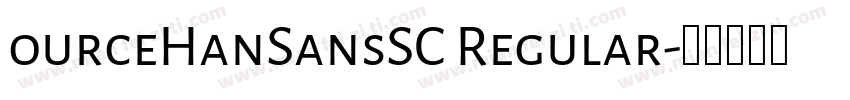 ourceHanSansSC Regular字体转换